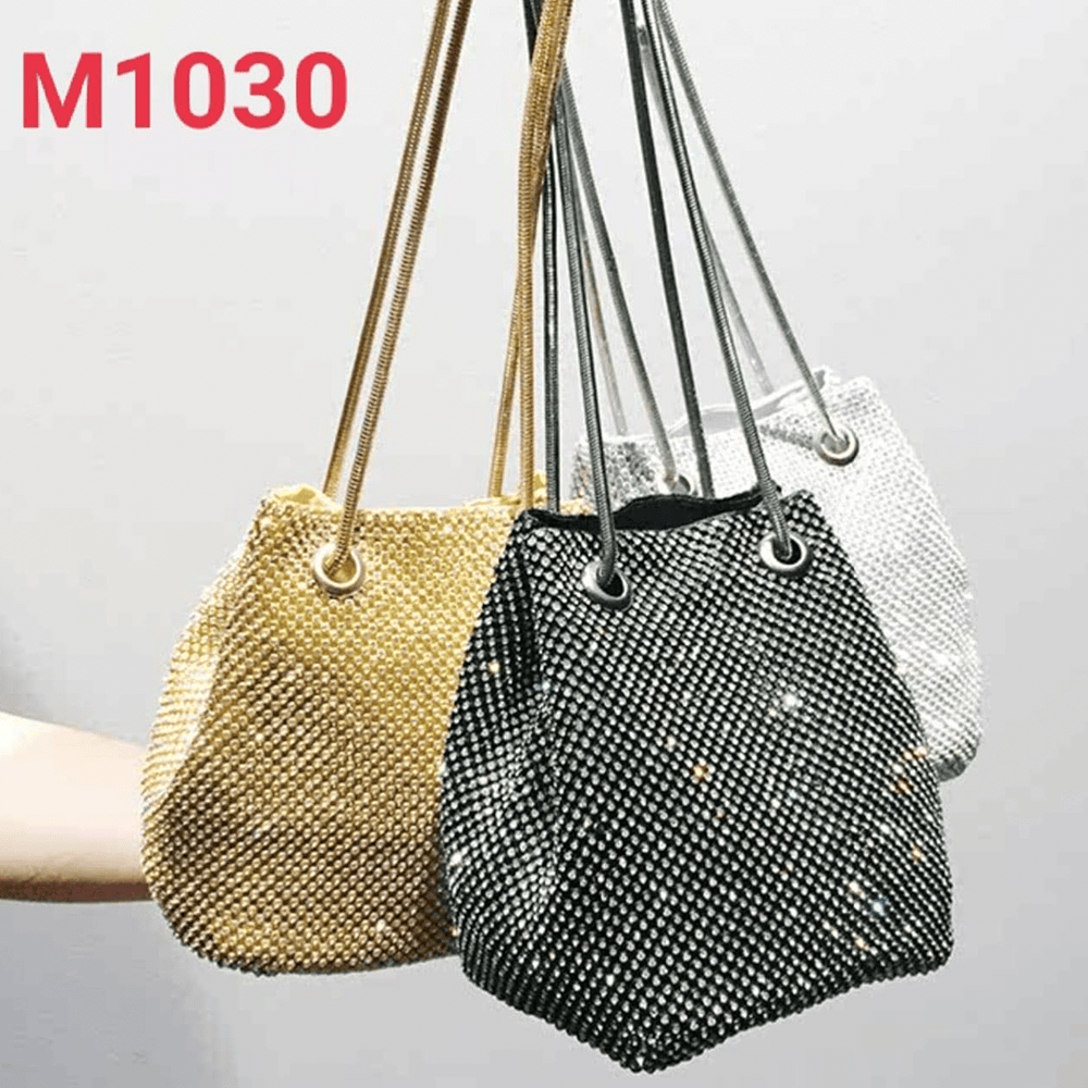 Bolsa Saco Strass Miss Bela Bolsas